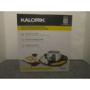 Kalorik CYM 42873 SS 2-in-1 Stainless Steel Smores Maker